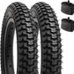 12.5" Bike Tire 12 ½ x 2 ¼ and 12.5" Bicycle Tube Heavy Duty Schrader Valve  - 1 piece
