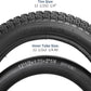 12.5" Bike Tire 12 ½ x 2 ¼ and 12.5" Bicycle Tube Heavy Duty Schrader Valve  - 1 piece