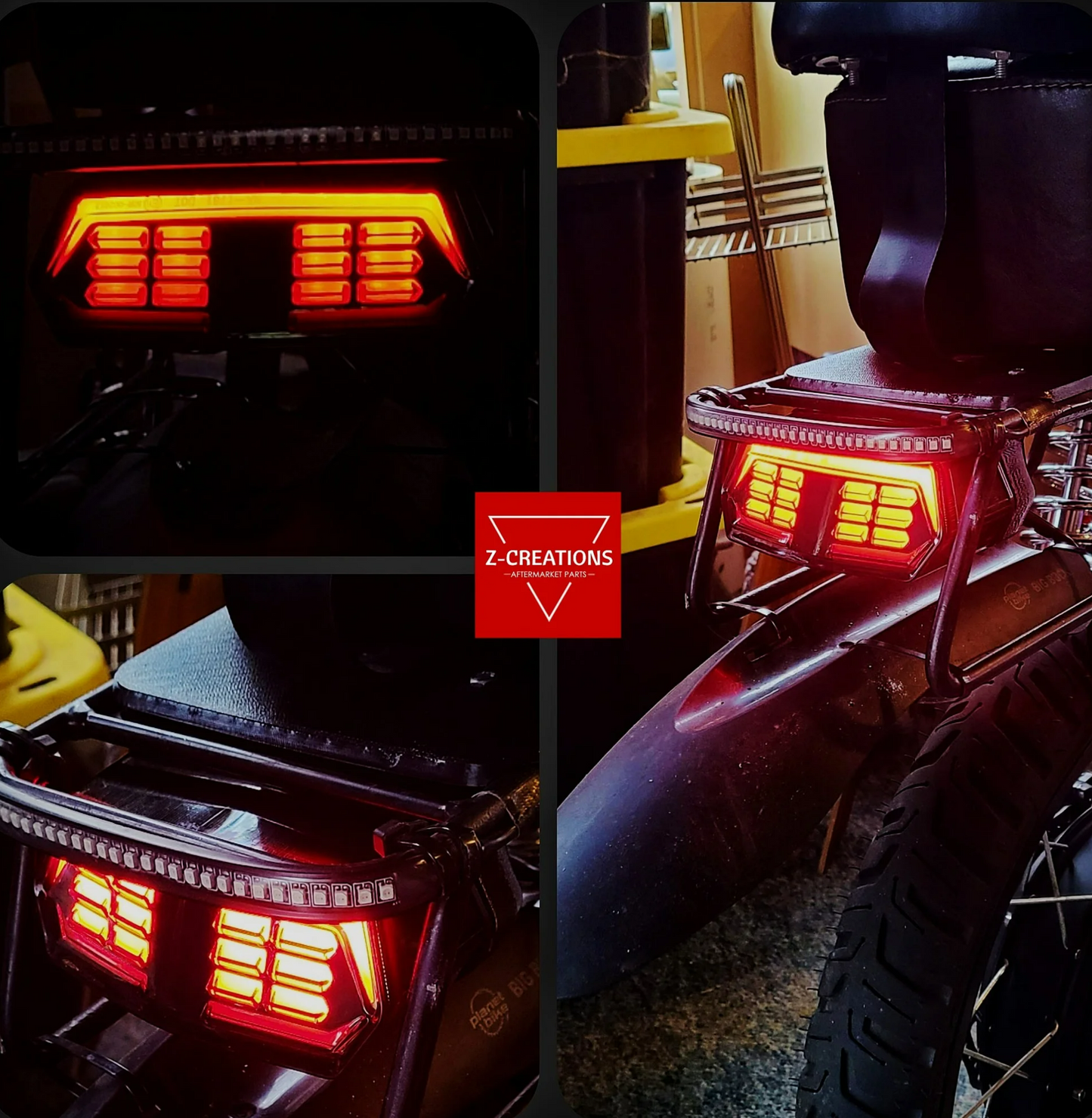 ONYX Rear Rack Brake Light, Z-Tail ROME Edition