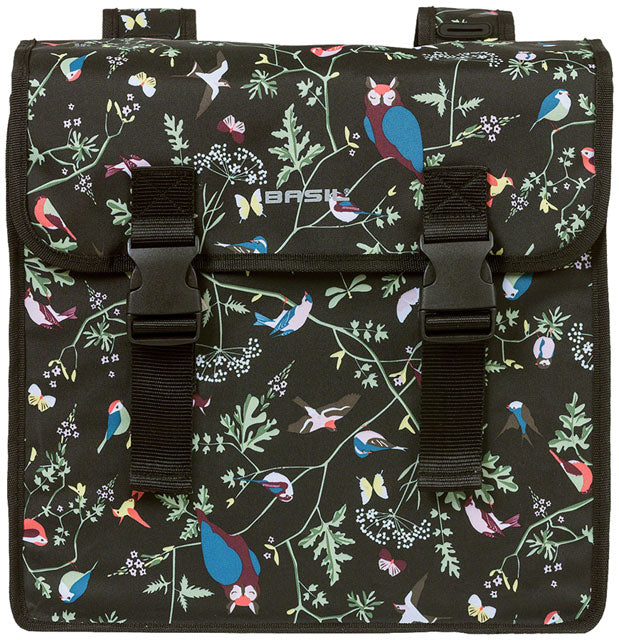 Basil Wanderlust Double Pannier - 35L, nature print