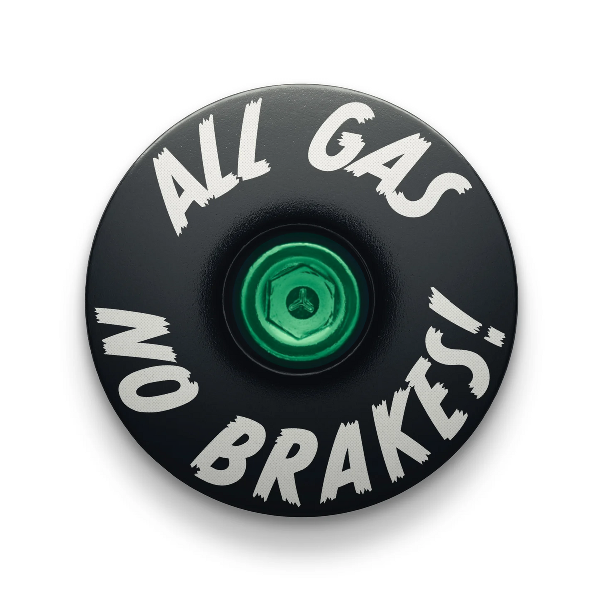 All Gas No Brakes - Custom Bike Headset Cap