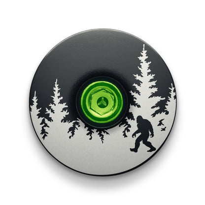 Bigfoot Hiding Custom Bike Top Cap