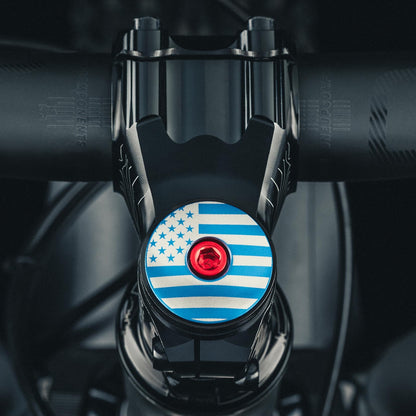 American Flag Custom Bike Headset Cap
