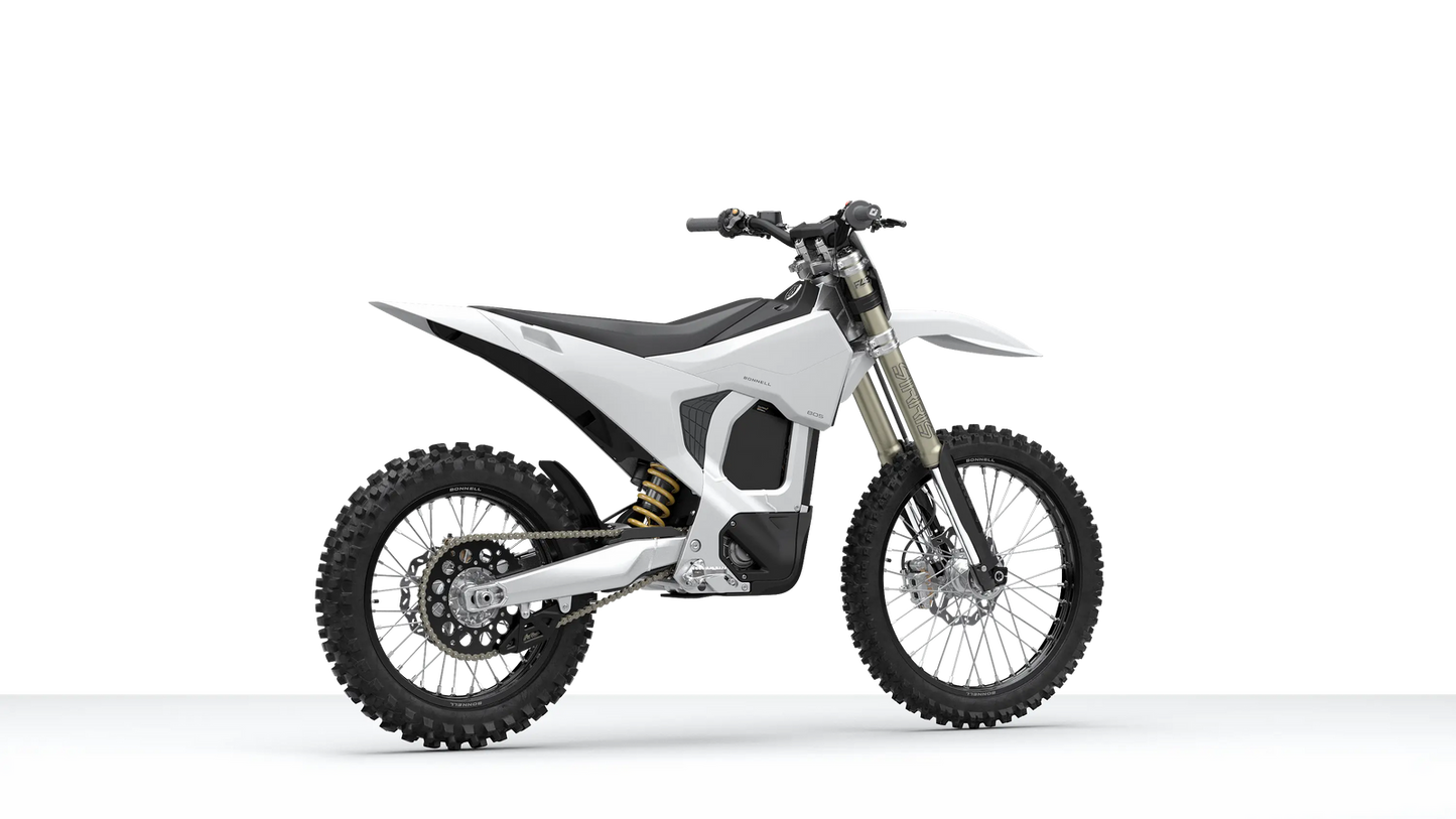 Bonnell 805 RX electric motorcycle front three-quarter view