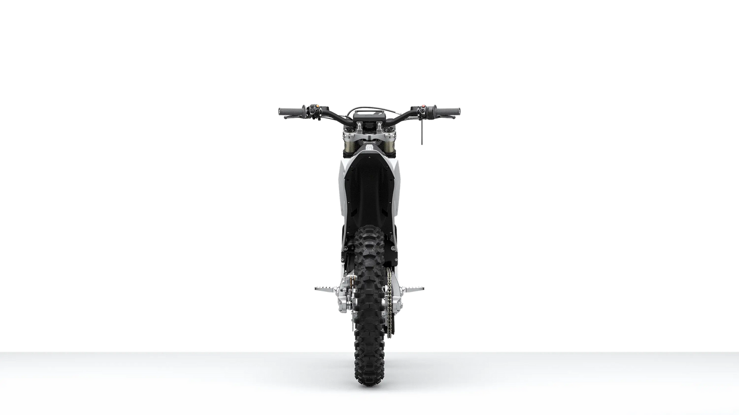 Bonnell 805 RX electric dirt bike rear three-quarter view