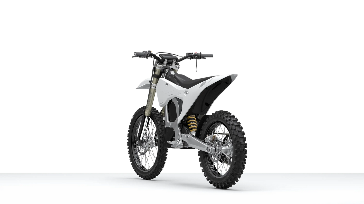 Bonnell 805 RX off-road electric motorcycle rear angle