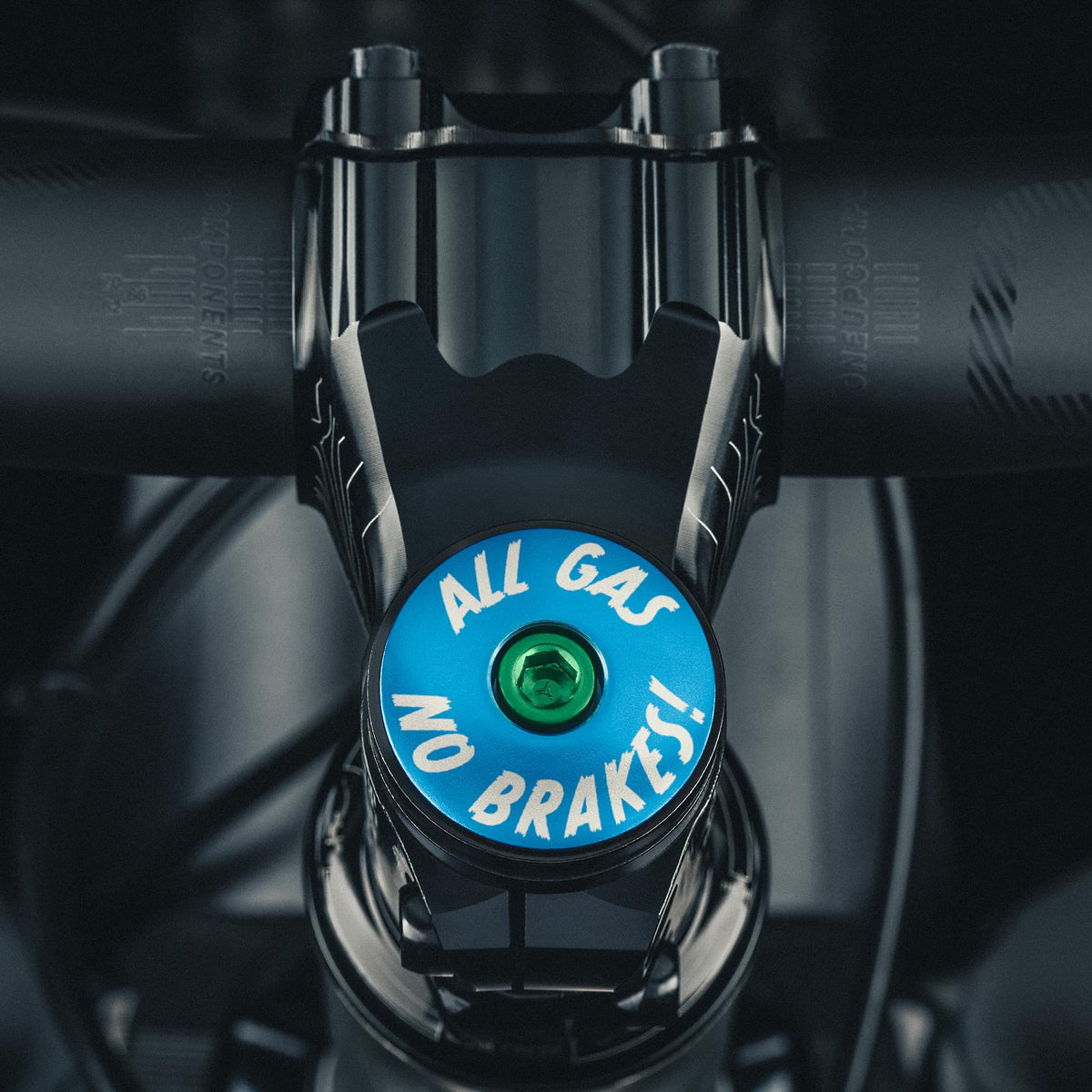 All Gas No Brakes - Custom Bike Headset Cap