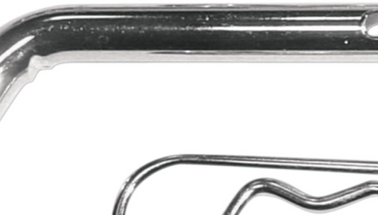 Non-Locking Receiver Pin & Clip - Chrome