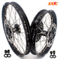 KKE 21/18 Enduro Dirtbike Wheel Rim For SUZUKI DRZ400 DRZ400S DRZ400E Black Hub & Rim