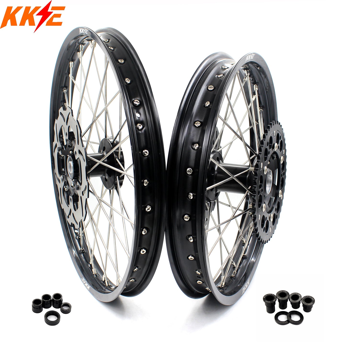 KKE 21 & 18 Enduro Spoked Wheels Fit SUZUKI RM125 1996-2007 RM250 1996-2008