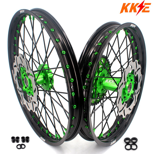 KKE KX125 KX250 1993-2002 For KAWASAKI 21" 18" Motorcycles Spoke Wheels Rims