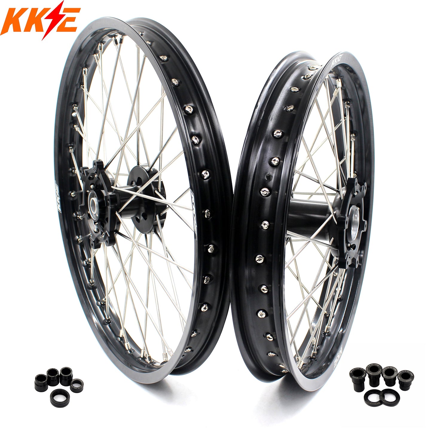 KKE 21 & 18 Enduro Spoked Wheels Fit SUZUKI RM125 1996-2007 RM250 1996-2008