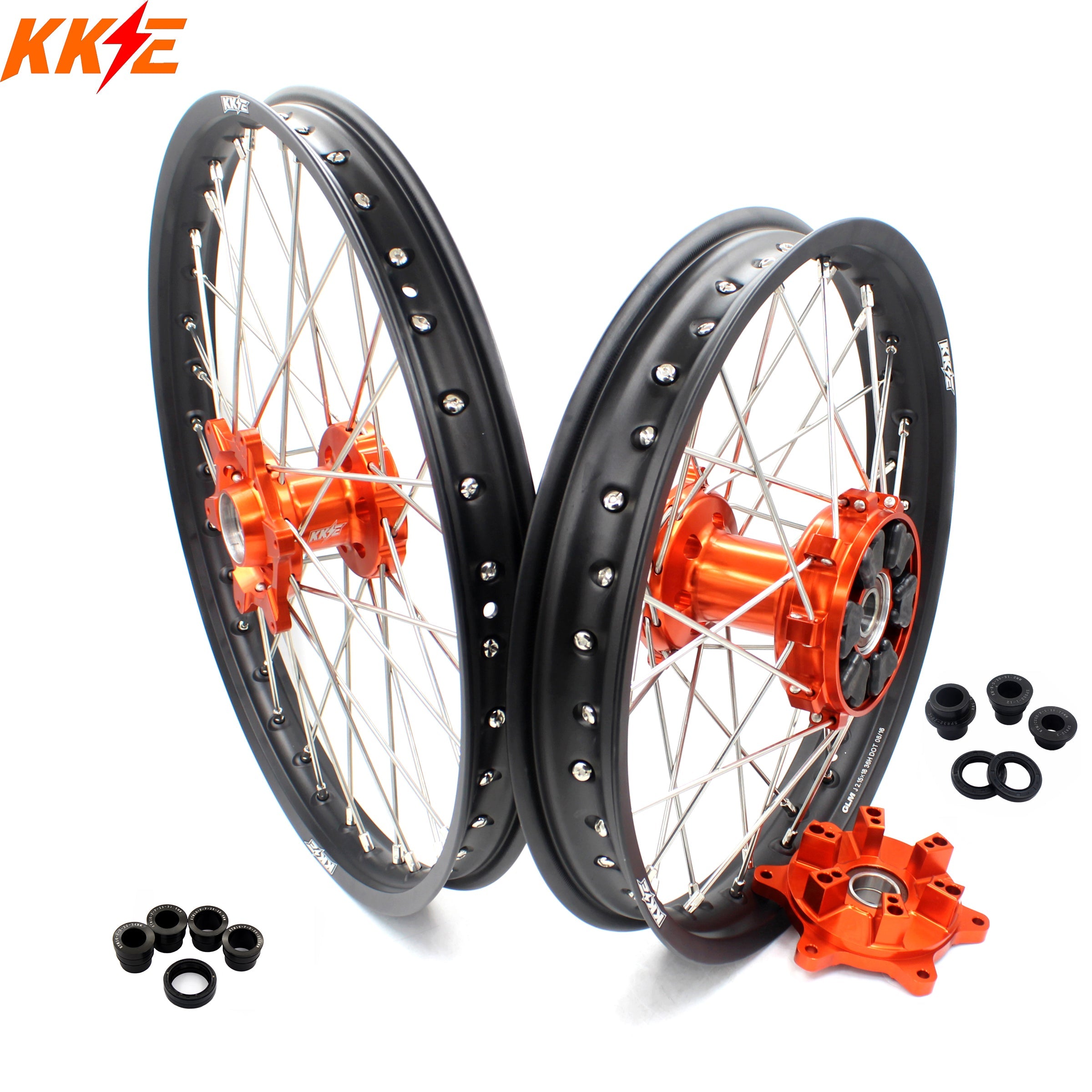 KKE 21/18 CUSH Drive Rims For KTM 690 SMC 2008-2011 Enduro-R 690 2009 ...