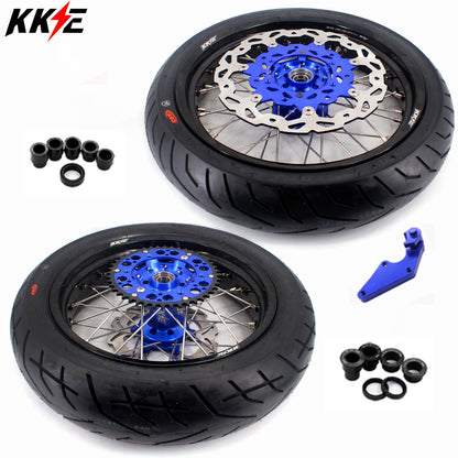 KKE 17inch For YAMAHA WR250F 2020-2026 WR450F 2019-2026 Supermoto Wheels CST Tires Rims