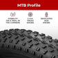 26x4.0 Foldable Fat Bike Tire, 100-559 - High Traction, Durable Tires for Road, Mountain, MTB, Offroad, and Dirt Bikes