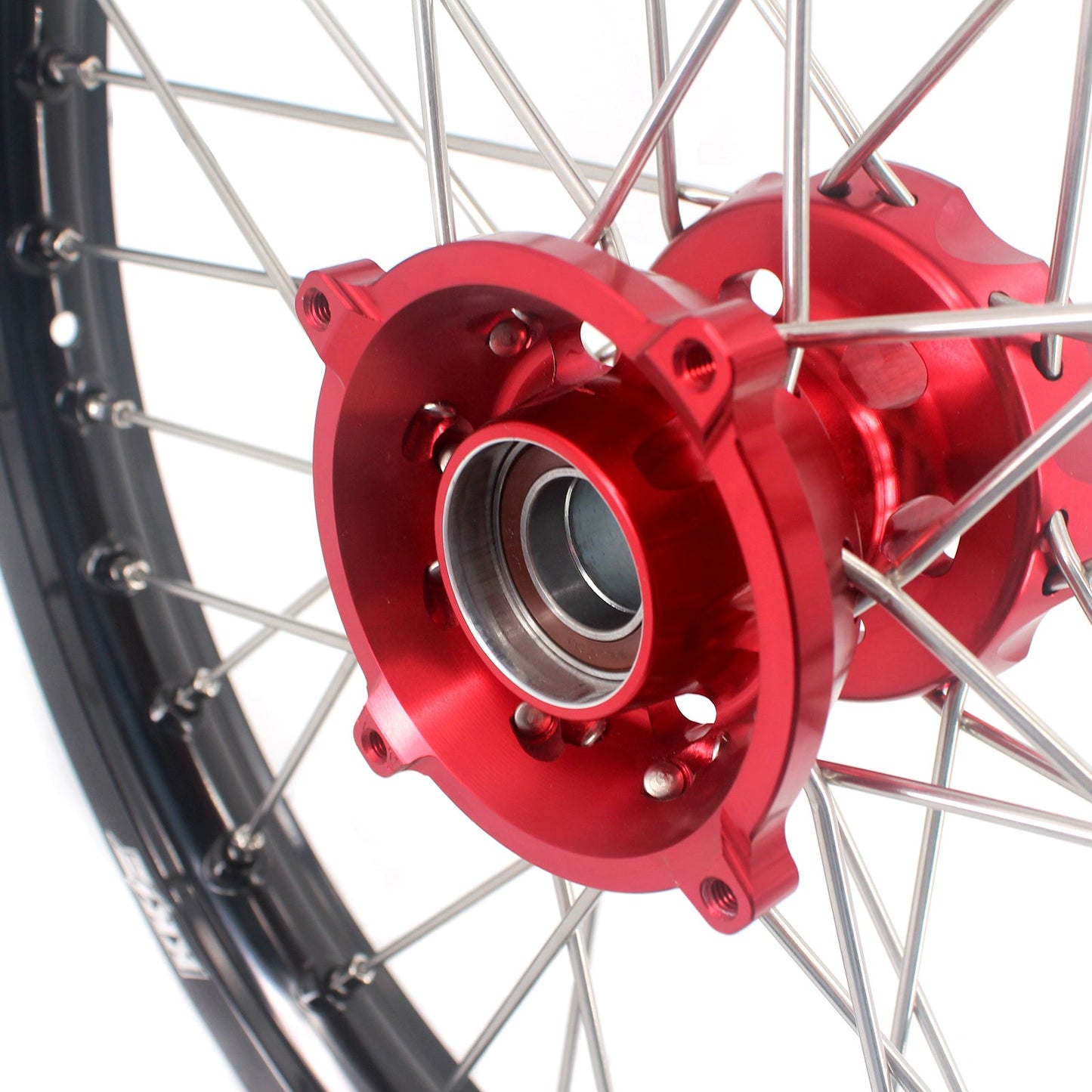 KKE 19"*1.6/16"*1.85 Kids Big Wheels Rims For KTM SX85 GAS GAS MC85 2021-2024 Red Hub