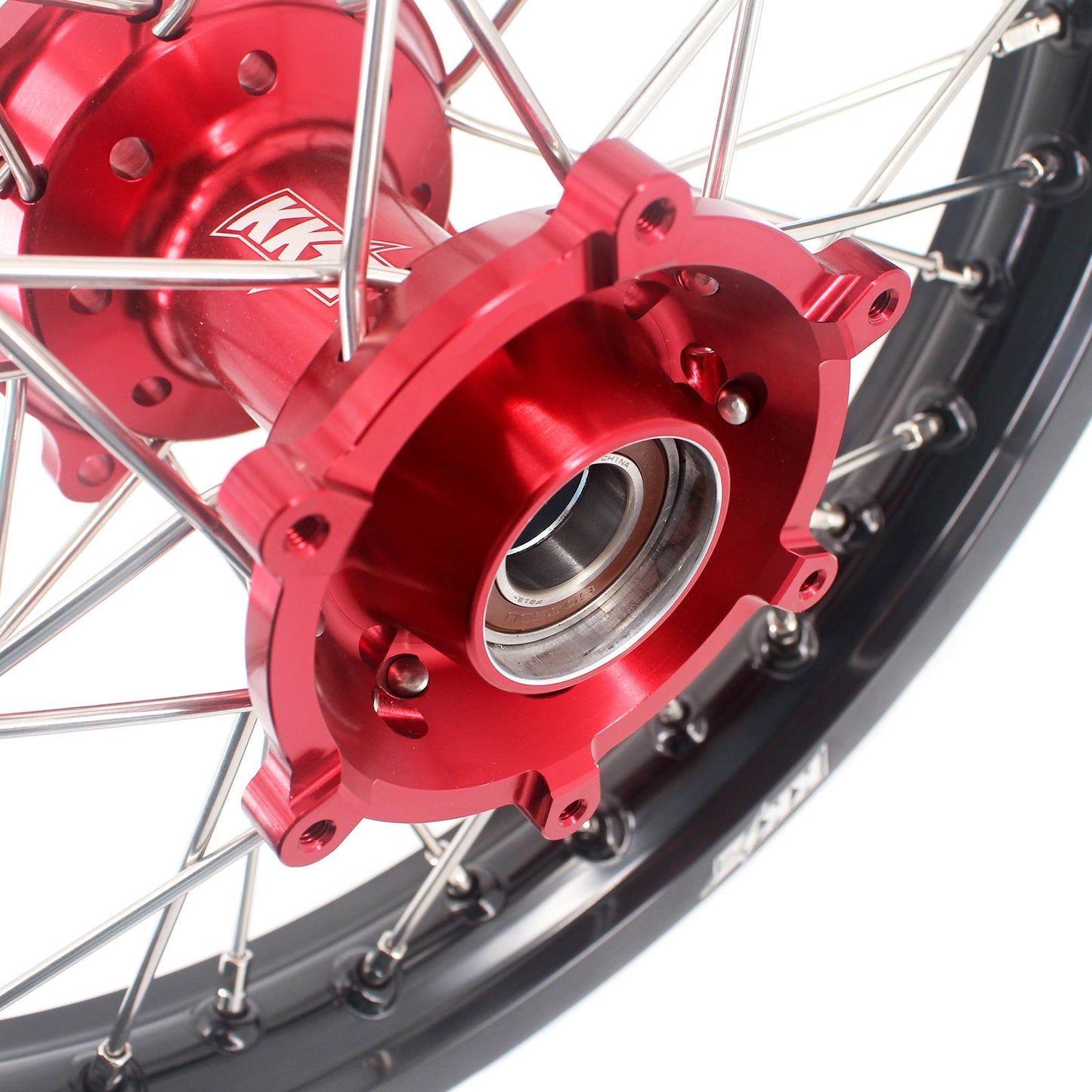 KKE 19"*1.6/16"*1.85 Kids Big Wheels Rims For KTM SX85 GAS GAS MC85 2021-2024 Red Hub