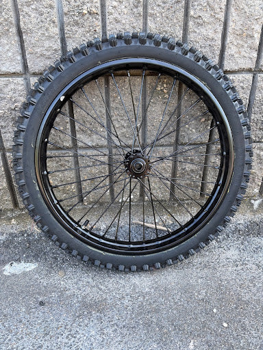 Heybike Patrol Replacement Front Wheel - 70/100-19 Complete Spoked Rim