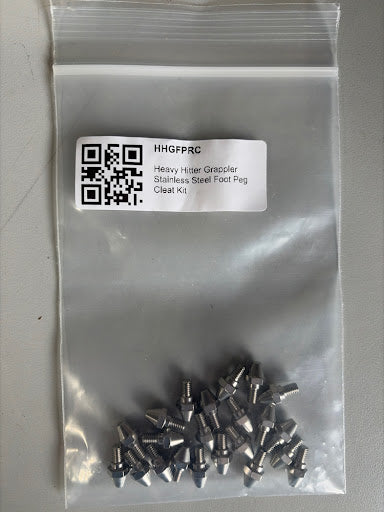 Heavy Hitter Grappler Stainless Steel Foot Peg Cleat Kit (HHGFPRC) – High-Traction Replacement Pins