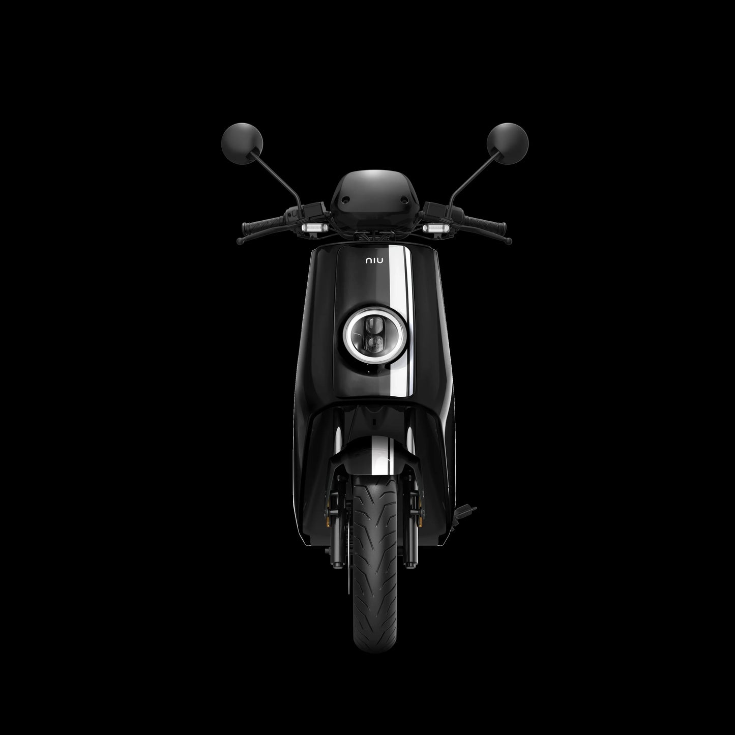 Dealer Demo, Black/Red, NIU NQi GTS — Premium Electric Moped for Urban & Suburban Riding