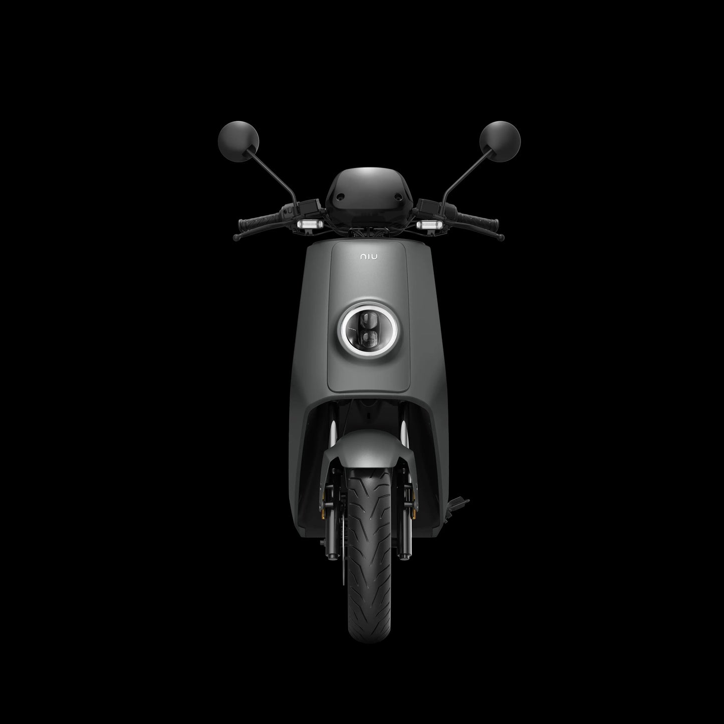 Dealer Demo, Black/Red, NIU NQi GTS — Premium Electric Moped for Urban & Suburban Riding