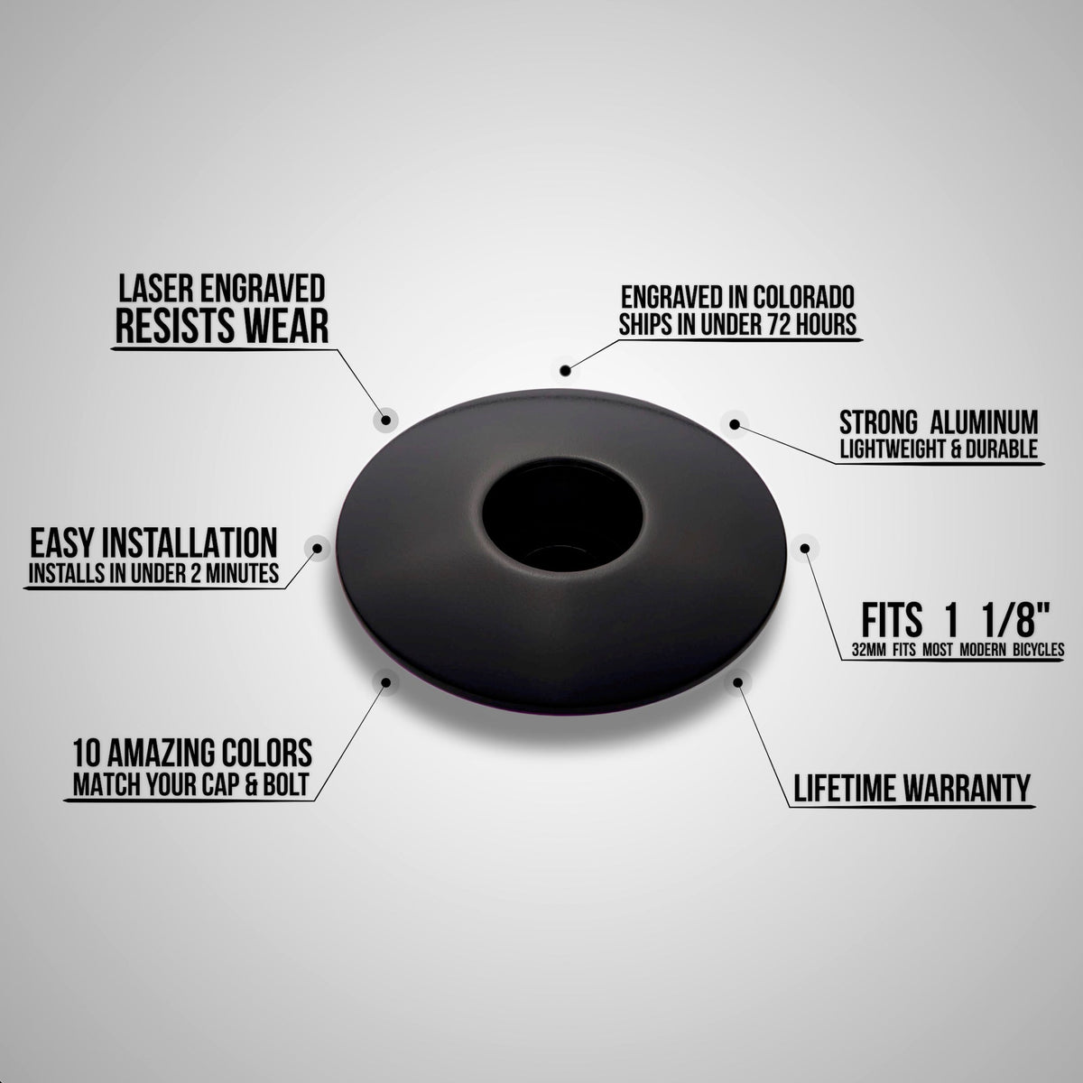 Colorado Bicycle Headset Cap