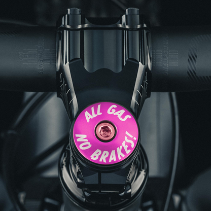 All Gas No Brakes - Custom Bike Headset Cap