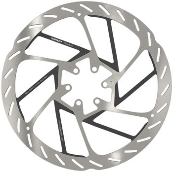 SRAM HS2 Disc Brake Rotor - 200mm, 6-Bolt, Rounded, Silver/Black