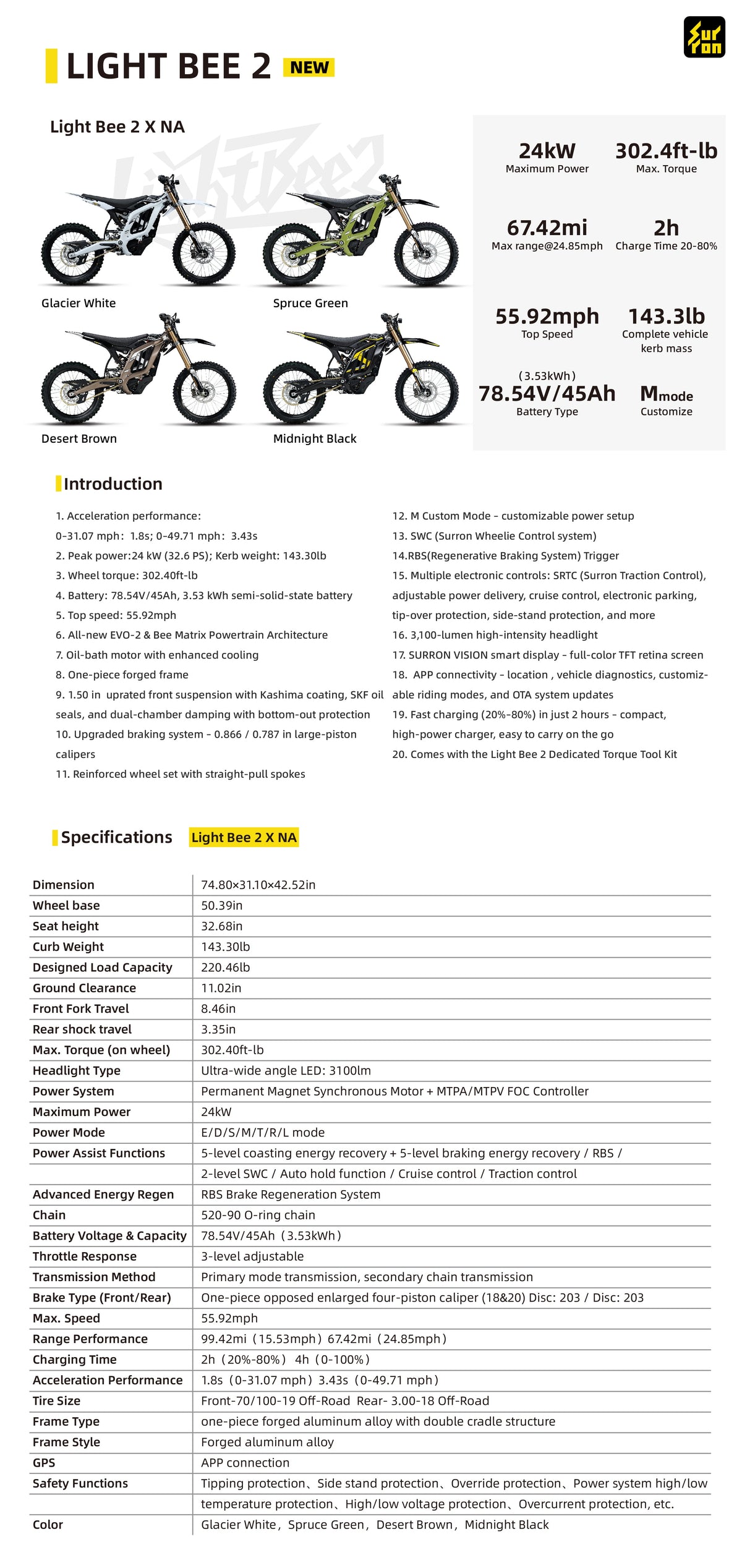 2026 Surron Light Bee 2 X official outdoor lifestyle photo