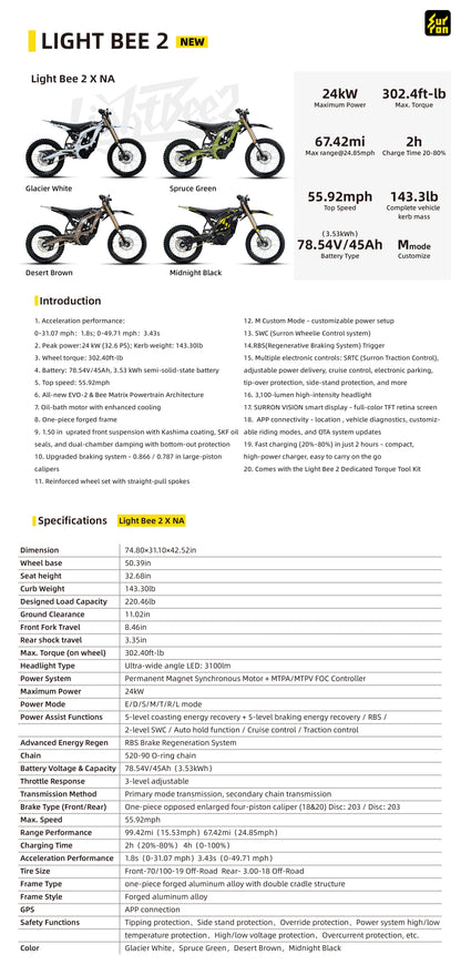 2026 Surron Light Bee 2 X official outdoor lifestyle photo