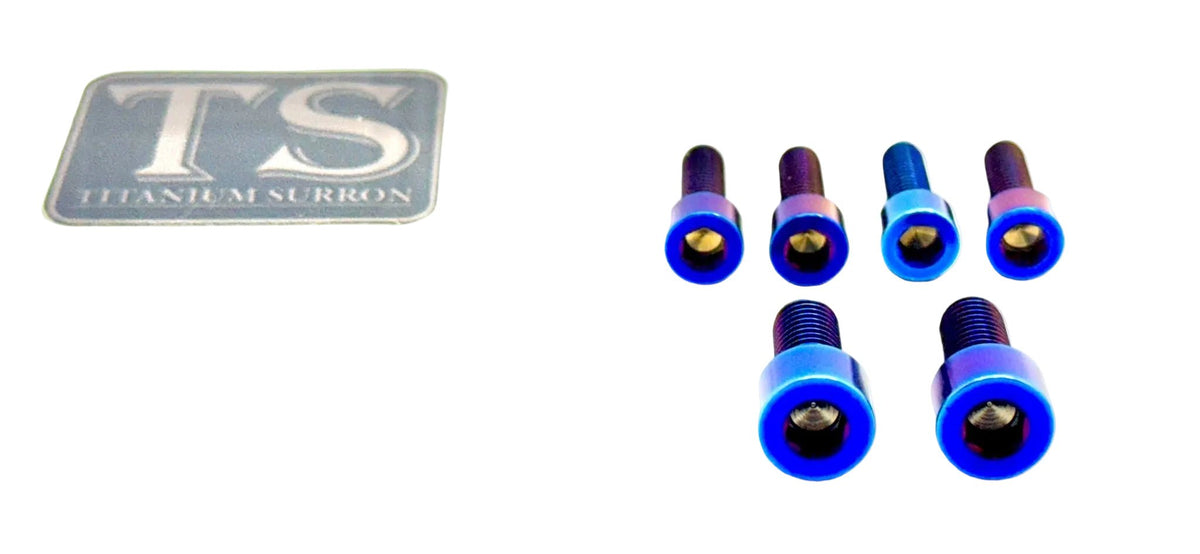 Titanium Surron Stem & Handlebar Mount Bolt Kit