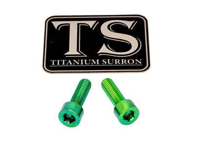 Titanium Surron Ultra Bee Headlight Bracket bolts by Prickly for Baja Squadron