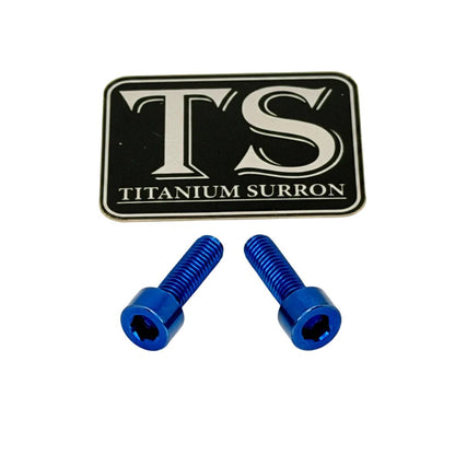 Titanium Surron Ultra Bee Headlight Bracket bolts by Prickly for Baja Squadron
