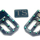 TS Custom Foot Pegs Featuring Titanium Grips for E-moto
