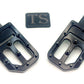 TS Custom Foot Pegs Featuring Titanium Grips for E-moto